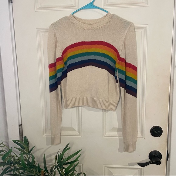 EARTHBOUND Sweaters Rainbow Knit Sweater Poshmark